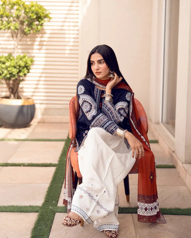 Rangrez – Heavy Embroidered 3-Piece Suit (UNStitched) FT-09 Rangrez – Heavy Embroidered 3-Piece Suit (UNStitched) FT-09