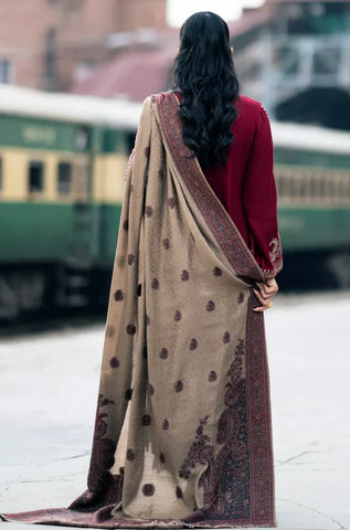 Sapphire Dhanak Embroidered Three Piece Sapphire Dhanak Embroidered Three Piece