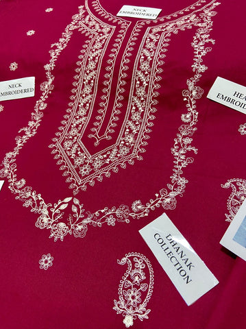 LAAM - 2 PIECE UNSTICED IN DHANAK LAAM - 2 PIECE UNSTICED IN DHANAK