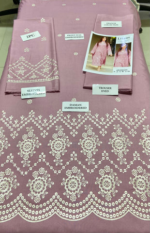 LIBAAS - 2 PIECE UNSTICED IN DHANAK LIBAAS - 2 PIECE UNSTICED IN DHANAK