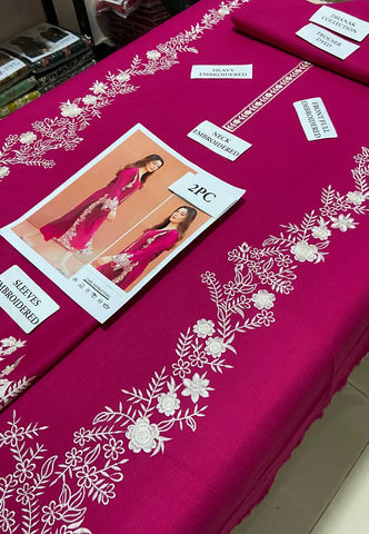 AZURE - 2 PIECE UNSTICED IN DHANAK AZURE - 2 PIECE UNSTICED IN DHANAK