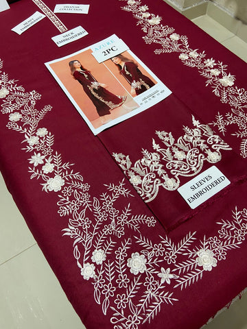 AZURE - 2 PIECE UNSTICED IN DHANAK AZURE - 2 PIECE UNSTICED IN DHANAK