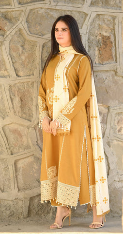 QALMKAR 3 PIECE Dhanak Winter QALMKAR 3 PIECE Dhanak Winter