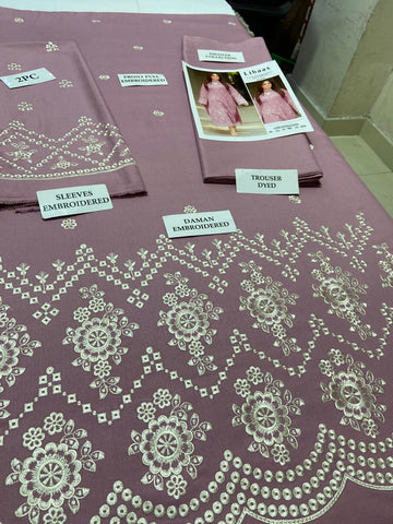 LIBAAS - 2 PIECE UNSTICED IN DHANAK LIBAAS - 2 PIECE UNSTICED IN DHANAK