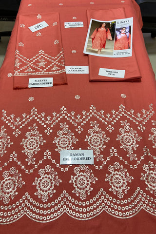 LIBAAS - 2 PIECE UNSTICED IN DHANAK LIBAAS - 2 PIECE UNSTICED IN DHANAK