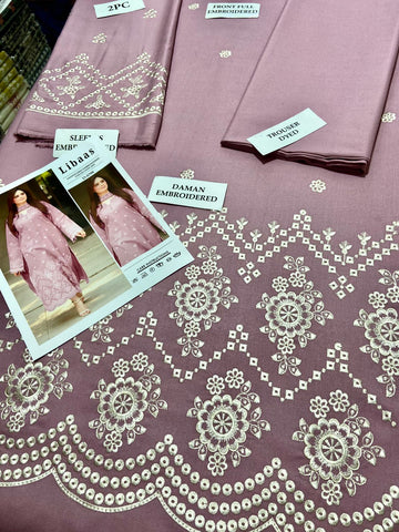 LIBAAS - 2 PIECE UNSTICED IN DHANAK LIBAAS - 2 PIECE UNSTICED IN DHANAK