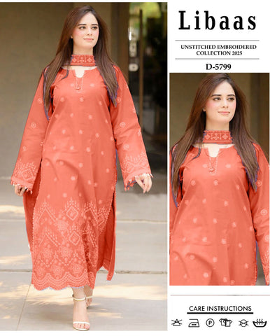 LIBAAS - 2 PIECE UNSTICED IN DHANAK LIBAAS - 2 PIECE UNSTICED IN DHANAK