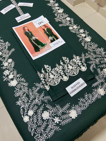 AZURE - 2 PIECE UNSTICED IN DHANAK AZURE - 2 PIECE UNSTICED IN DHANAK