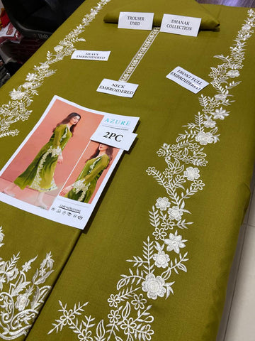 AZURE - 2 PIECE UNSTICED IN DHANAK