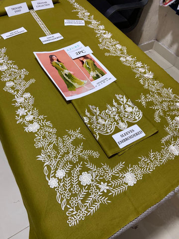 AZURE - 2 PIECE UNSTICED IN DHANAK